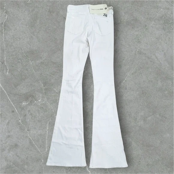 NWT Rag & Bone High Rise Bell Ripped Jeans